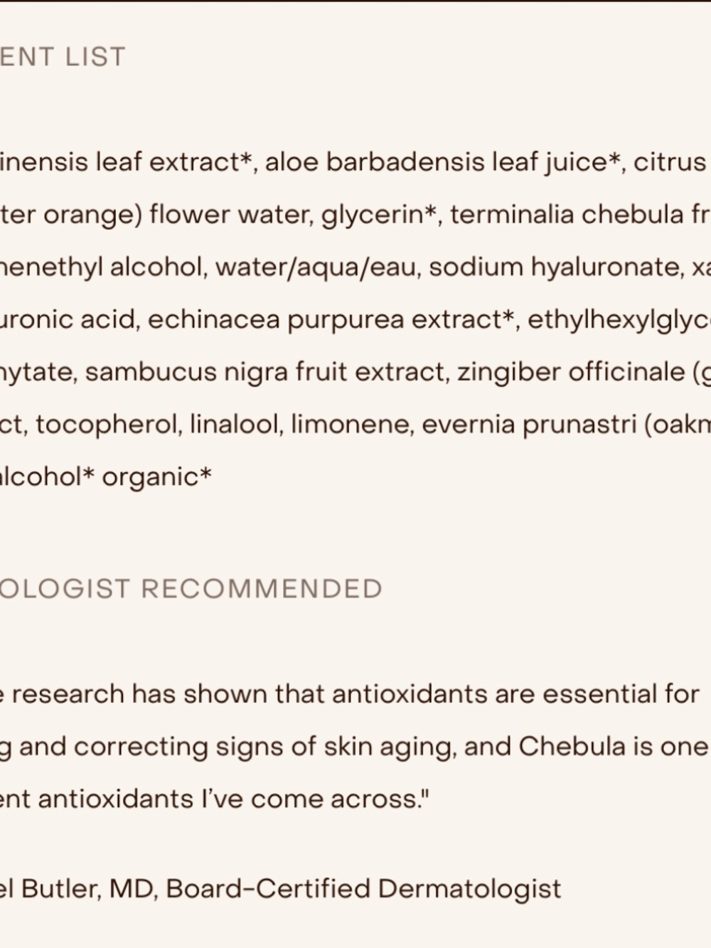 True Botanicals Chebula Active Serum - NWT - Picture 5 of 5